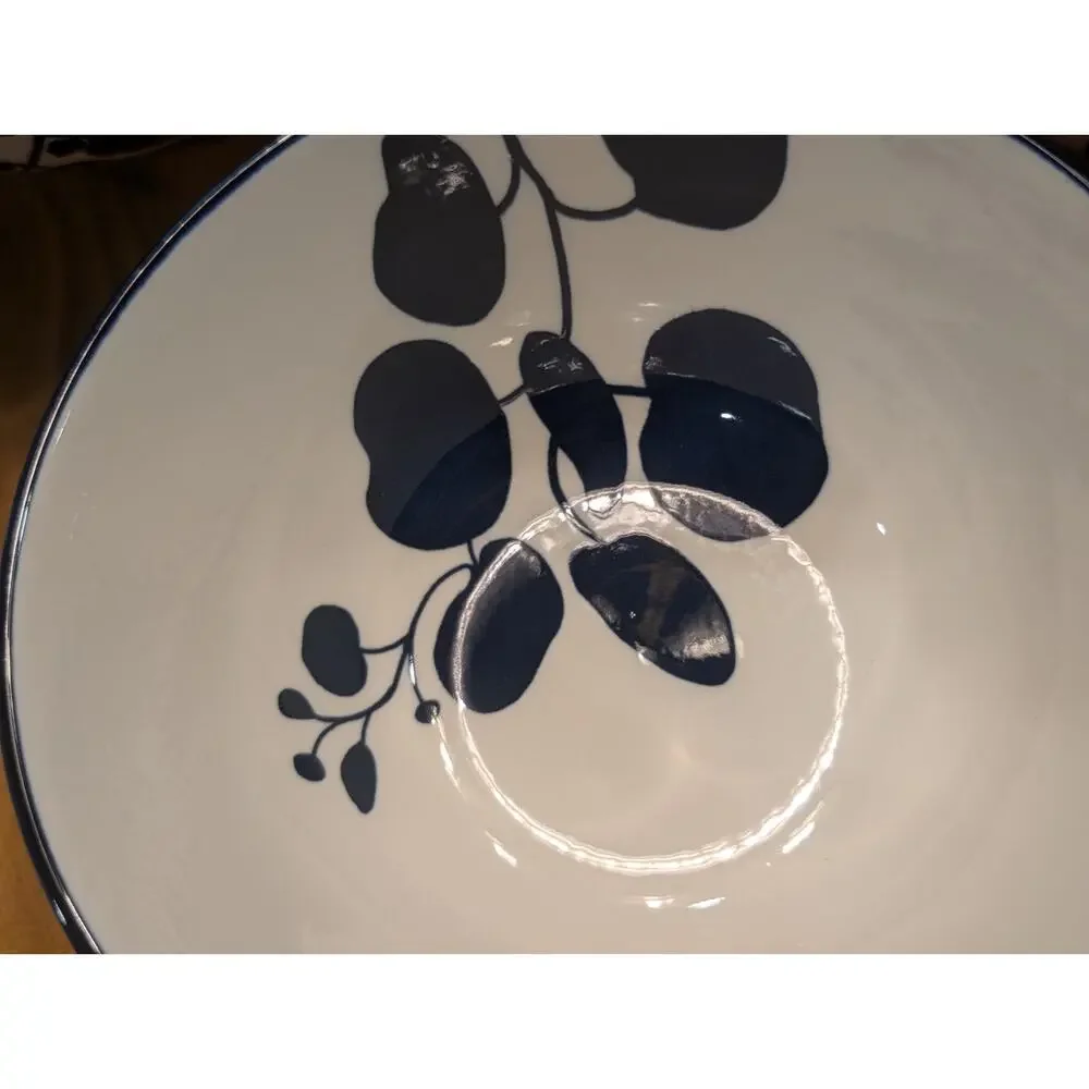Certified Blue Arbor Stoneware Bowl Set, 6 Piece Set, Cobalt Blue, New in Box